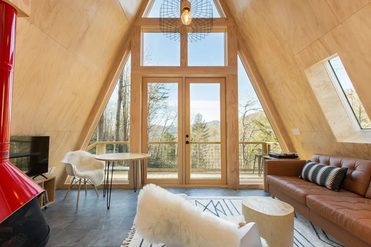 cozy a-frame in North Carolina