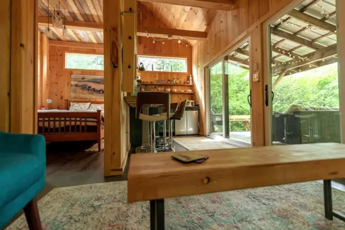 lofty tiny house in Vermont