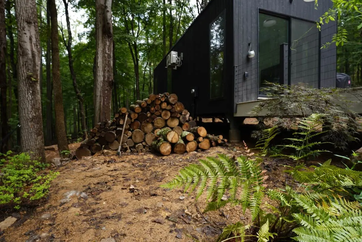 black west virginia airbnb cabin in woods