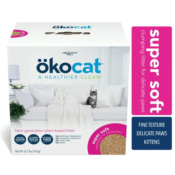 okocat Super Soft Clumping Natural Wood Litter