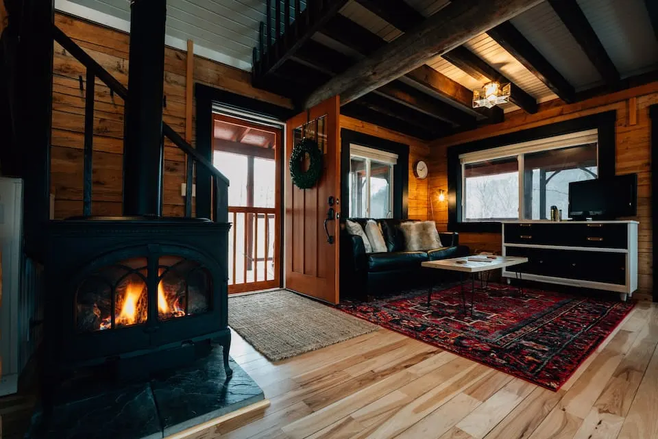 cozy wisconsin cabin in the woods