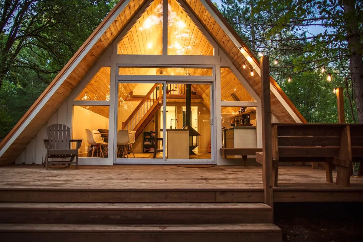 Cozy a-frame in Minnesota