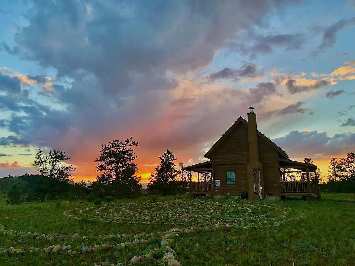 cabin in the woods in Colorado