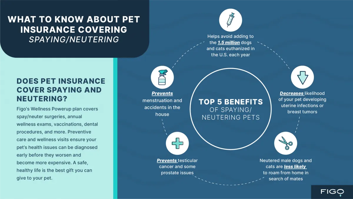 chart depicting the benefits of spaying and neutering your pets